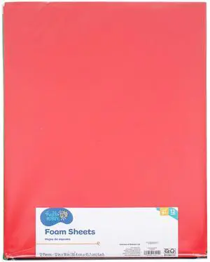 Hello Hobby Multicolor Rectangle Foam Sheets, 12-Pack Hello Hobby Multicolor Rectangle Foam Sheets, 12-Pack