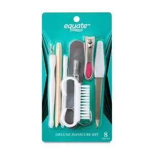 Equate Deluxe Plastic and Metal Manicure Kit, 8 Pieces Equate Deluxe Plastic and Metal Manicure Kit, 8 Pieces