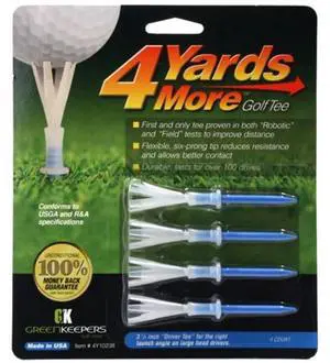 NEW 4 Yards More Blue Plastic Golf Tees 3 1/4" NEW 4 Yards More Blue Plastic Golf Tees 3 1/4"