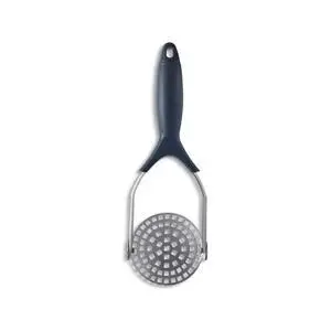 Thyme & Table Stainless Steel Potato Masher, Blue Thyme & Table Stainless Steel Potato Masher, Blue