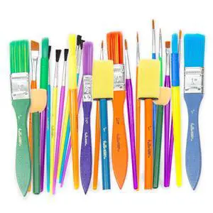 Hello Hobby Assorted Paint Brushes, 25 Count Hello Hobby Assorted Paint Brushes, 25 Count