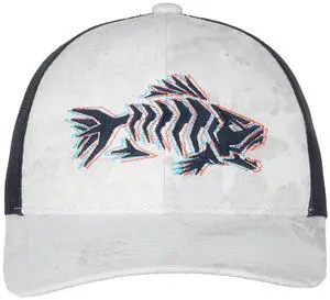 Realtree Fishing Cap, Embroidered Fish Trucker Hat for Men, Mesh Back, Snapback, One Size, Adult, Wav3 White Camo Realtree Fishing Cap, Embroidered Fish Trucker Hat for Men, Mesh Back, Snapback, One Size, Adult, Wav3 White Camo