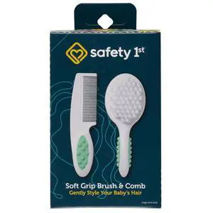 Safety 1 Soft Grip Brush & Comb, Artic Blue Safety 1 Soft Grip Brush & Comb, Artic Blue