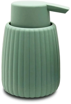 Mainstays Rubberized Plastic Ribbed Soap Pump, Green Mainstays Rubberized Plastic Ribbed Soap Pump, Green