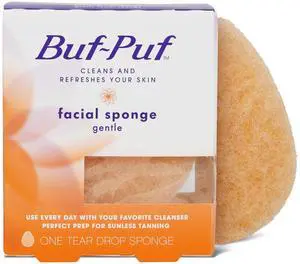 Buf-Puf Gentle Facial Sponge, Non-Irritating, Blackhead Removal, Double-Sided Buf-Puf Gentle Facial Sponge, Non-Irritating, Blackhead Removal, Double-Sided