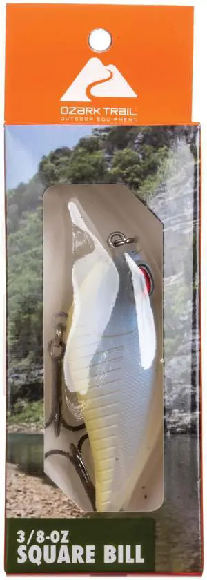 Ozark Trail Freshwater Squarebill Fishing Lure, Lemon Sorbet, 3/8 oz Ozark Trail Freshwater Squarebill Fishing Lure, Lemon Sorbet, 3/8 oz