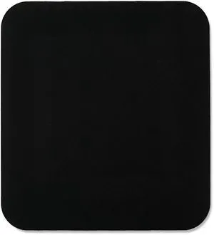onn Mouse Pad, square, polyester surface with non-slip natural rubber backing, black onn Mouse Pad, square, polyester surface with non-slip natural rubber backing, black
