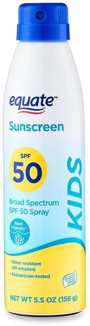 Equate Kids Sunscreen Spray, SPF 50, 5.5 oz Equate Kids Sunscreen Spray, SPF 50, 5.5 oz