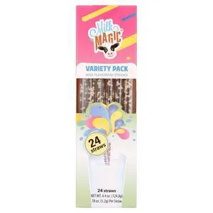 Milk Magic Variety Milk Flavoring Straws 24 Count Milk Magic Variety Milk Flavoring Straws 24 Count