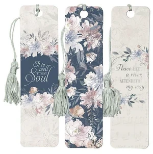 Christian Art Gifts Inspirational Paper Cardstock Faith-Based Bookmark Set: It Is Well with My Soul, Encouraging Message for School, Church, Reading Books, Creamy Beige (Other) Christian Art Gifts Inspirational Paper Cardstock Faith-Based Bookmark Set: It Is Well with My Soul, Encouraging Message for School, Church, Reading Books, Creamy Beige (Other)