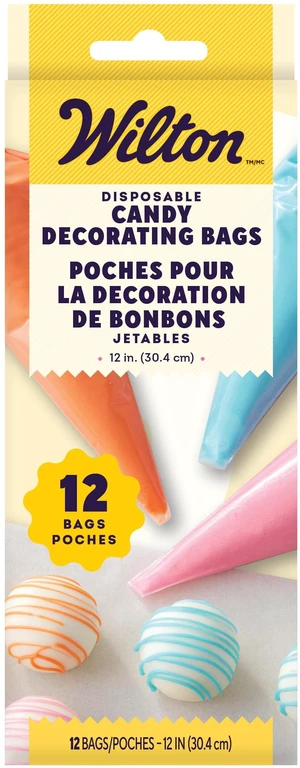 Wilton Disposable Candy Piping Bags, 12-Count Wilton Disposable Candy Piping Bags, 12-Count