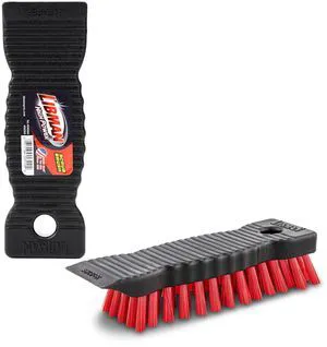 Libman High Power Scrub Brush 7.5-inch Long Red Fibers and Black Handle Libman High Power Scrub Brush 7.5-inch Long Red Fibers and Black Handle