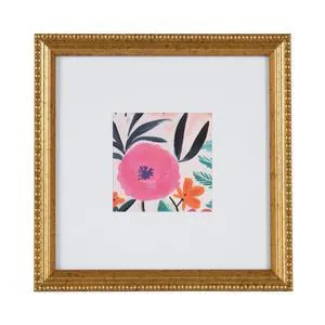 DesignOvation 8x8 Matted for 4x4 Beaded Gold Decorative Tabletop Picture Frame DesignOvation 8x8 Matted for 4x4 Beaded Gold Decorative Tabletop Picture Frame