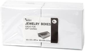 Cousin DIY White Square Paper Gift Boxes, 3.5" x 3.5", 6 Piece, Unisex, Adult Cousin DIY White Square Paper Gift Boxes, 3.5" x 3.5", 6 Piece, Unisex, Adult