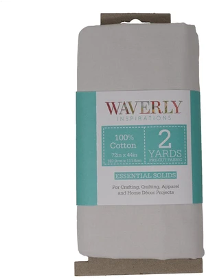 Waverly Inspirations 2 Yard Cut 100% Cotton Solids Fabric, Pearl, 44" Wide for Quilting & Sewing Waverly Inspirations 2 Yard Cut 100% Cotton Solids Fabric, Pearl, 44" Wide for Quilting & Sewing