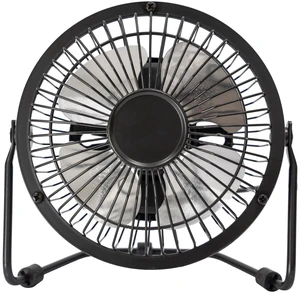 Mainstays 4 in Metal USB-Powered Tiltable Personal Desk Fan, Black Mainstays 4 in Metal USB-Powered Tiltable Personal Desk Fan, Black