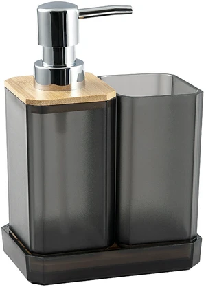 Mainstays 3-Piece Bath Accessory Set Black Mainstays 3-Piece Bath Accessory Set Black