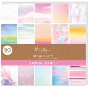 Roobee by Mara Mi Ombre Scrapbook Paper 12" x 12" - 24 lb/ 110 GSM, 50 sheets Roobee by Mara Mi Ombre Scrapbook Paper 12" x 12" - 24 lb/ 110 GSM, 50 sheets