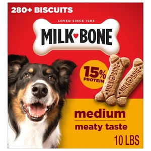 Milk Bone Crunchy Medium Dog Treats, 10 Lb. Box, Original Beef Flavor Milk Bone Crunchy Medium Dog Treats, 10 Lb. Box, Original Beef Flavor