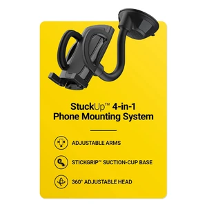 Scosche IHW10-SP1 4-in-1 StickGrip Suction Cup Car Phone Mount, Vent, Dashboard, Windshield, Black Scosche IHW10-SP1 4-in-1 StickGrip Suction Cup Car Phone Mount, Vent, Dashboard, Windshield, Black