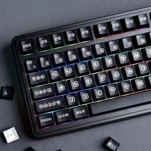 x vvyruus Retromania Keycaps Set - 130 Keys Five-Side Dye-sub PBT Keycaps, Cherry Profile, MX-Style Compatible for 60%/65%/75%/TKL/96%/Full Size ANSI Layout Mechanical Gaming Keyboards x vvyruus Retromania Keycaps Set - 130 Keys Five-Side Dye-sub PBT Keycaps, Cherry Profile, MX-Style Compatible for 60%/65%/75%/TKL/96%/Full Size ANSI Layout Mechanical Gaming Keyboards