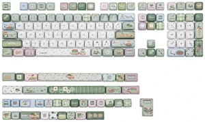 Sprout Picnic Keycap Set, 144 Keys MOA Profile PBT Keycaps for Mechanical Keyboard, Compatible with Sprout Picnic Keycap Set, 144 Keys MOA Profile PBT Keycaps for Mechanical Keyboard, Compatible with