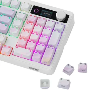 Shimmeow Cute Cat Themed Keycaps Set for MX Mechanical Keyboard | 113 Keys, Shine Through, MAO Profile, PBT+PC Material, Compatible for 60%/65%/75%/TKL/96%/Full-Sized ANSI Layout (Twilight) Shimmeow Cute Cat Themed Keycaps Set for MX Mechanical Keyboard | 113 Keys, Shine Through, MAO Profile, PBT+PC Material, Compatible for 60%/65%/75%/TKL/96%/Full-Sized ANSI Layout (Twilight)