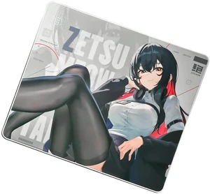ZETSUMEOW JUE 2.0 XL Anime Gaming Mouse Pad, Micro-Woven Speed Surface, Japan-Made SlimFlex XSOFT Base, 490×420×4mm, Anime Art, Stitched Edges (White) ZETSUMEOW JUE 2.0 XL Anime Gaming Mouse Pad, Micro-Woven Speed Surface, Japan-Made SlimFlex XSOFT Base, 490×420×4mm, Anime Art, Stitched Edges (White)