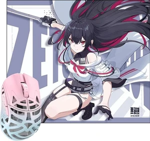 WLMOUSE Beast Miao Magnesium Gaming Mouse(Blue&Pink OM Switch)+ZETSUMEOW REN Yaiba Mouse Pad(White) WLMOUSE Beast Miao Magnesium Gaming Mouse(Blue&Pink OM Switch)+ZETSUMEOW REN Yaiba Mouse Pad(White)