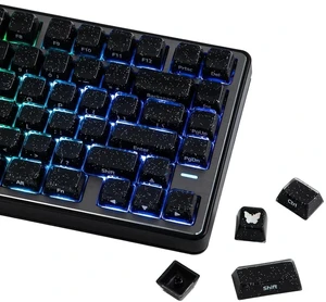 Lusterfly Jelly Keycaps Set - 123 Keys Double-Shot Laser Engraved, MDA Profile, ABS+PC, Non-Shine-Through, MX-Compatible for 61/68/84/87/98/100/104-Key Mechanical Keyboard (Black) Lusterfly Jelly Keycaps Set - 123 Keys Double-Shot Laser Engraved, MDA Profile, ABS+PC, Non-Shine-Through, MX-Compatible for 61/68/84/87/98/100/104-Key Mechanical Keyboard (Black)