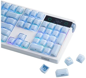 Lusterfly Jelly Keycaps Set - 123 Keys Double-Shot Laser Engraved, MDA Profile, ABS+PC, Non-Shine-Through, MX-Compatible for 61/68/84/87/98/100/104-Key Mechanical Keyboard (Blue) Lusterfly Jelly Keycaps Set - 123 Keys Double-Shot Laser Engraved, MDA Profile, ABS+PC, Non-Shine-Through, MX-Compatible for 61/68/84/87/98/100/104-Key Mechanical Keyboard (Blue)