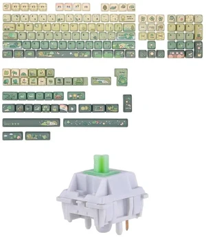 X Cosydiaries Rainy Froggy Day Keycap Set with Flick Linear Mechanical Switch Set X Cosydiaries Rainy Froggy Day Keycap Set with Flick Linear Mechanical Switch Set