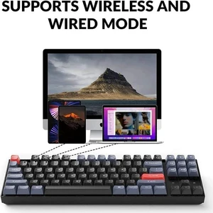 Zell K8 Pro Qmk/Via Wireless Mechanical Keyboard, Hot-Swappable Tkl Custom Programmable Macro Wired Keyboard With Gateron G Pro Brown Switch, Rgb Backlit, Pbt Keycaps For Mac Windows Linux Zell K8 Pro Qmk/Via Wireless Mechanical Keyboard, Hot-Swappable Tkl Custom Programmable Macro Wired Keyboard With Gateron G Pro Brown Switch, Rgb Backlit, Pbt Keycaps For Mac Windows Linux