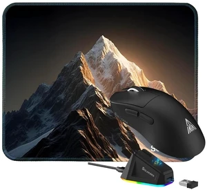 SM822 Wireless Mouse and Mouse Pad Combo (SM822 Black) SM822 Wireless Mouse and Mouse Pad Combo (SM822 Black)
