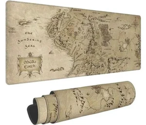 Gaming Mouse Pad XL Extended Large Mouse Mat Desk Pad 31.5x11.8 Stitched Edges Non Slip Mousepad for Computer Office Keyboard and Laptop-Retro Earth Map Gaming Mouse Pad XL Extended Large Mouse Mat Desk Pad 31.5x11.8 Stitched Edges Non Slip Mousepad for Computer Office Keyboard and Laptop-Retro Earth Map