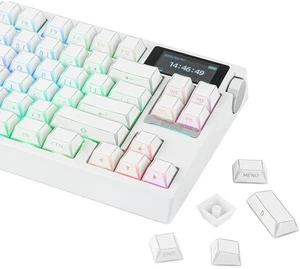Phos Keycaps Set - 136 Keys Side-Printed Shine Through Keycaps, Cherry Profile, PBT+PC, MX-Stem Compatible for 61/68/84/87/98/100/104 ANSI Layout Mechanical Gaming Keyboards Phos Keycaps Set - 136 Keys Side-Printed Shine Through Keycaps, Cherry Profile, PBT+PC, MX-Stem Compatible for 61/68/84/87/98/100/104 ANSI Layout Mechanical Gaming Keyboards