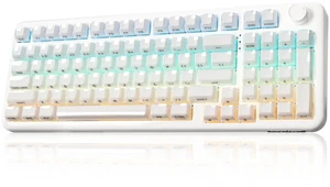 X98 QMK/VIA Wireless Mechanical Keyboard with Knob,Jelly Keycaps Hot Swap Gaming Keyboard, BT5.0/USB X98 QMK/VIA Wireless Mechanical Keyboard with Knob,Jelly Keycaps Hot Swap Gaming Keyboard, BT5.0/USB