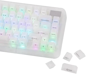 Frost Jelly Keycaps Set, 126 Keys Forged Carbon Fiber Keycaps | Cherry Profile, ABS+PC, MX-Style Compatible for 61/68/84/87/98/100/104/108 ANSI Layout Mechanical Gaming Keyboards (White) Frost Jelly Keycaps Set, 126 Keys Forged Carbon Fiber Keycaps | Cherry Profile, ABS+PC, MX-Style Compatible for 61/68/84/87/98/100/104/108 ANSI Layout Mechanical Gaming Keyboards (White)