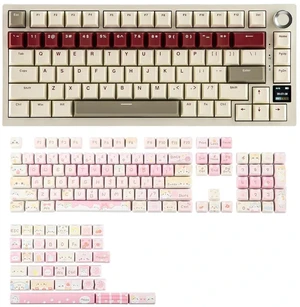 Ajazz AK820 Pro 75% Gaming Keyboard with KiiBOOM Cute Cat Keycaps Set Ajazz AK820 Pro 75% Gaming Keyboard with KiiBOOM Cute Cat Keycaps Set
