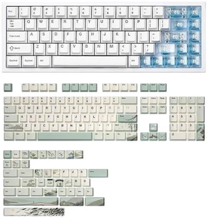 AL65 Wireless Mechanical Keyboard(White, Gateron Zero),Spring Tea Keycap Cherry(Cherry Profile, Spri AL65 Wireless Mechanical Keyboard(White, Gateron Zero),Spring Tea Keycap Cherry(Cherry Profile, Spri