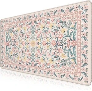 Pink Floral Desk Mat Desk Pad XXL Large Mouse Pad Anti-Slip Big Mousepad with Stitched Edges Computer Mouse Pads for Desktop for Women(Pink) Pink Floral Desk Mat Desk Pad XXL Large Mouse Pad Anti-Slip Big Mousepad with Stitched Edges Computer Mouse Pads for Desktop for Women(Pink)