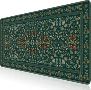 Desk Mat for Keyboard and Mouse Large Mouse Pad Desk Pad Mat Anti-Slip Big Mousepad with Stitched Edges for Computer Desktop(Deep Green) Desk Mat for Keyboard and Mouse Large Mouse Pad Desk Pad Mat Anti-Slip Big Mousepad with Stitched Edges for Computer Desktop(Deep Green)