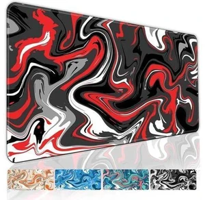 Fluid Pattern Gaming Mouse Pad for Desk Desk Mat with 3mm Non-Slip Base Large Mouse Pad Gaming Mousepad Waterproof Mouse Mat Desk Pad with Seamed Edges 31.5x11.8In Mousepad for Gaming Office Red-Black Fluid Pattern Gaming Mouse Pad for Desk Desk Mat with 3mm Non-Slip Base Large Mouse Pad Gaming Mousepad Waterproof Mouse Mat Desk Pad with Seamed Edges 31.5x11.8In Mousepad for Gaming Office Red-Black