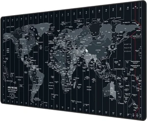 Large Mouse Pad 35.4x15.7 Inch World Map - XXL Gaming Desk Mat with Non-Slip Rubber Base Stitched Edges | Keyboard and Mouse Pad for Gaming/Office | Portable Desk Pad Large Mouse Pad 35.4x15.7 Inch World Map - XXL Gaming Desk Mat with Non-Slip Rubber Base Stitched Edges | Keyboard and Mouse Pad for Gaming/Office | Portable Desk Pad