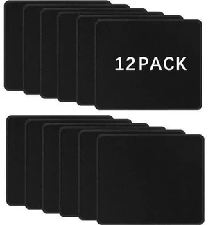 12 Pack Black Mouse pad Bulk with Stitched Edge 10.2x8.3inches 3mm Thickness Premium Textured Non-Slip Rubber Base Mouse pad Black Washable Gaming Mouse Pad Pack for Office and Home 12 Pack Black Mouse pad Bulk with Stitched Edge 10.2x8.3inches 3mm Thickness Premium Textured Non-Slip Rubber Base Mouse pad Black Washable Gaming Mouse Pad Pack for Office and Home