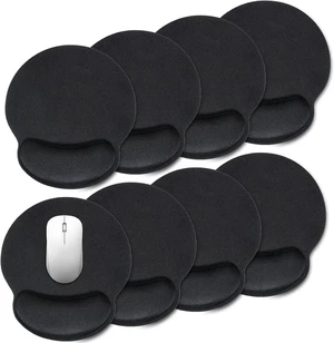 8 Pack Ergonomic Mouse Pad with Wrist Rest Support Comfortable Mousepad with Non-Slip Base Small Memory Foam Computer Mouse Pad for Laptop Computer Gaming (Black) 8 Pack Ergonomic Mouse Pad with Wrist Rest Support Comfortable Mousepad with Non-Slip Base Small Memory Foam Computer Mouse Pad for Laptop Computer Gaming (Black)