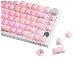 Lusterfly Jelly Keycaps Set - 123 Keys Double-Shot Laser Engraved, MDA Profile, ABS+PC, Non-Shine-Through, MX-Compatible for 61/68/84/87/98/100/104-Key Mechanical Keyboard (Pink) Lusterfly Jelly Keycaps Set - 123 Keys Double-Shot Laser Engraved, MDA Profile, ABS+PC, Non-Shine-Through, MX-Compatible for 61/68/84/87/98/100/104-Key Mechanical Keyboard (Pink)
