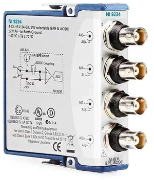 for NI 9234 C Series Dynamic Signal Acquisition Module 4 Channel Analog Input 24-Bit 779680-01 for NI 9234 C Series Dynamic Signal Acquisition Module 4 Channel Analog Input 24-Bit 779680-01