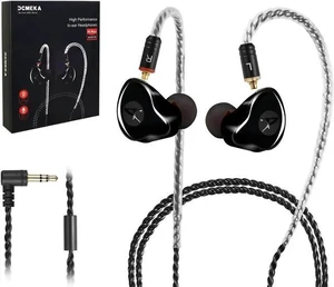 in Ear Monitor Headphones HiFi Stereo IEM Earphones Dynamic Dual Driver Wired Earbuds with Detachable Cable Noise Canceling Headset for Singers Musicians Drummers Audiophile (Black) in Ear Monitor Headphones HiFi Stereo IEM Earphones Dynamic Dual Driver Wired Earbuds with Detachable Cable Noise Canceling Headset for Singers Musicians Drummers Audiophile (Black)