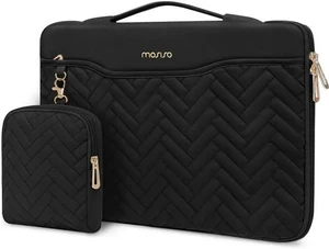 13.3 inch 360 Protective Laptop Case 13-13.3 inch Laptop Sleeve Compatible with MacBook Air/Pro 13 13.6/Pro 14 HP Rectangle Quilted Bag with Handle&Pocket&Small Case Black 13.3 inch 360 Protective Laptop Case 13-13.3 inch Laptop Sleeve Compatible with MacBook Air/Pro 13 13.6/Pro 14 HP Rectangle Quilted Bag with Handle&Pocket&Small Case Black